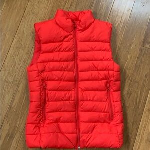 NEW JOE FRESH Women’s Puffer Red Vest sz XS